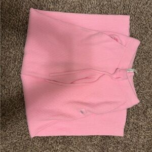 ALO Yoga Soft Pink Knit Top and pants set